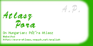 atlasz pora business card